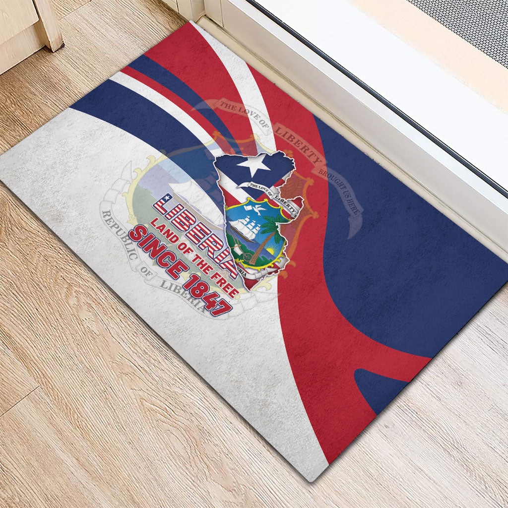 Liberia 1847 Rubber Doormat Happy Independence Day
