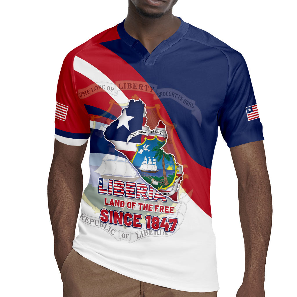 Liberia 1847 Rugby Jersey Happy Independence Day