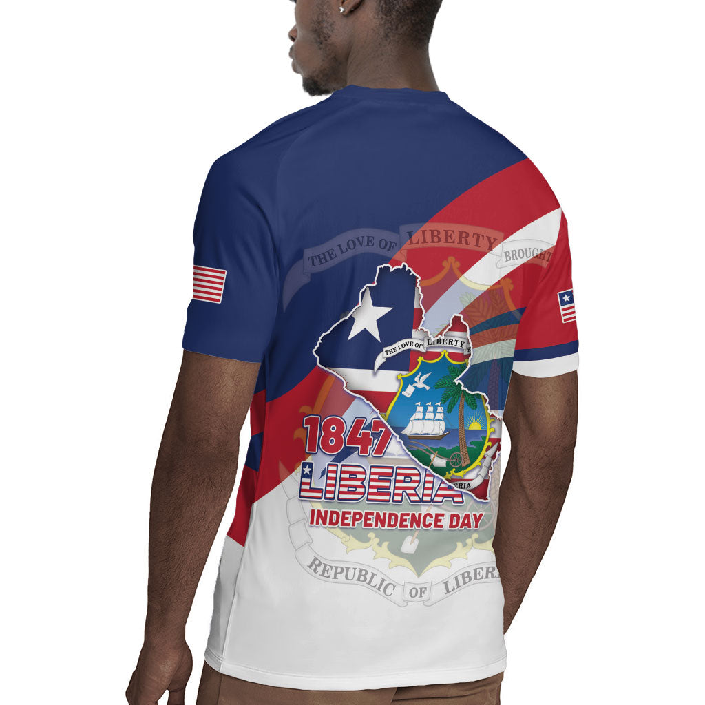Liberia 1847 Rugby Jersey Happy Independence Day