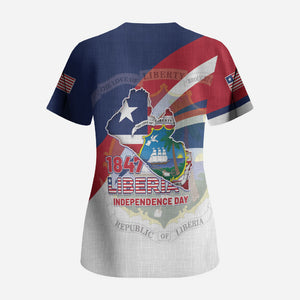 Liberia 1847 Scrub Top Happy Independence Day