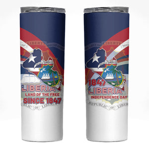 Liberia 1847 Skinny Tumbler Happy Independence Day