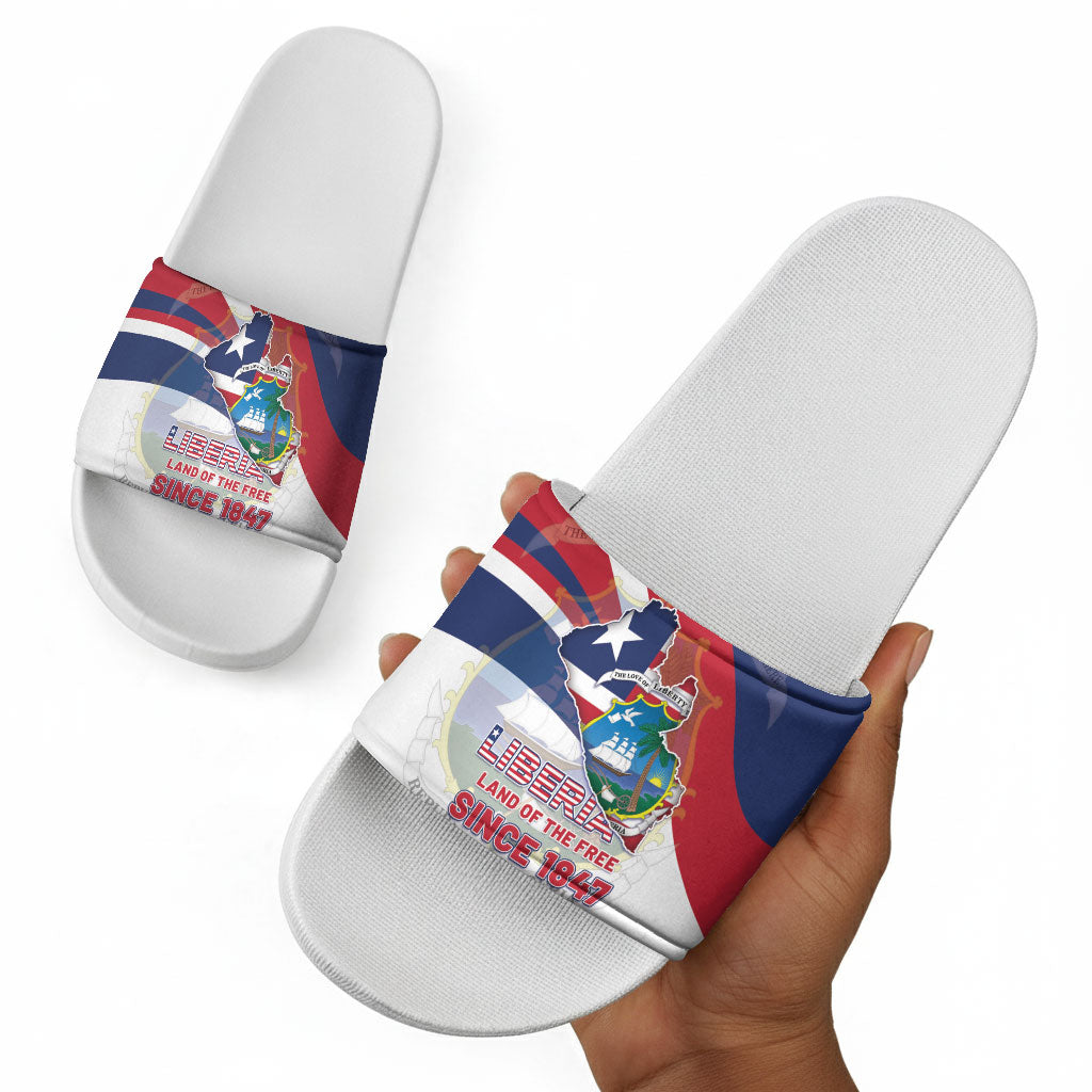 Liberia 1847 Slide Sandals Happy Independence Day