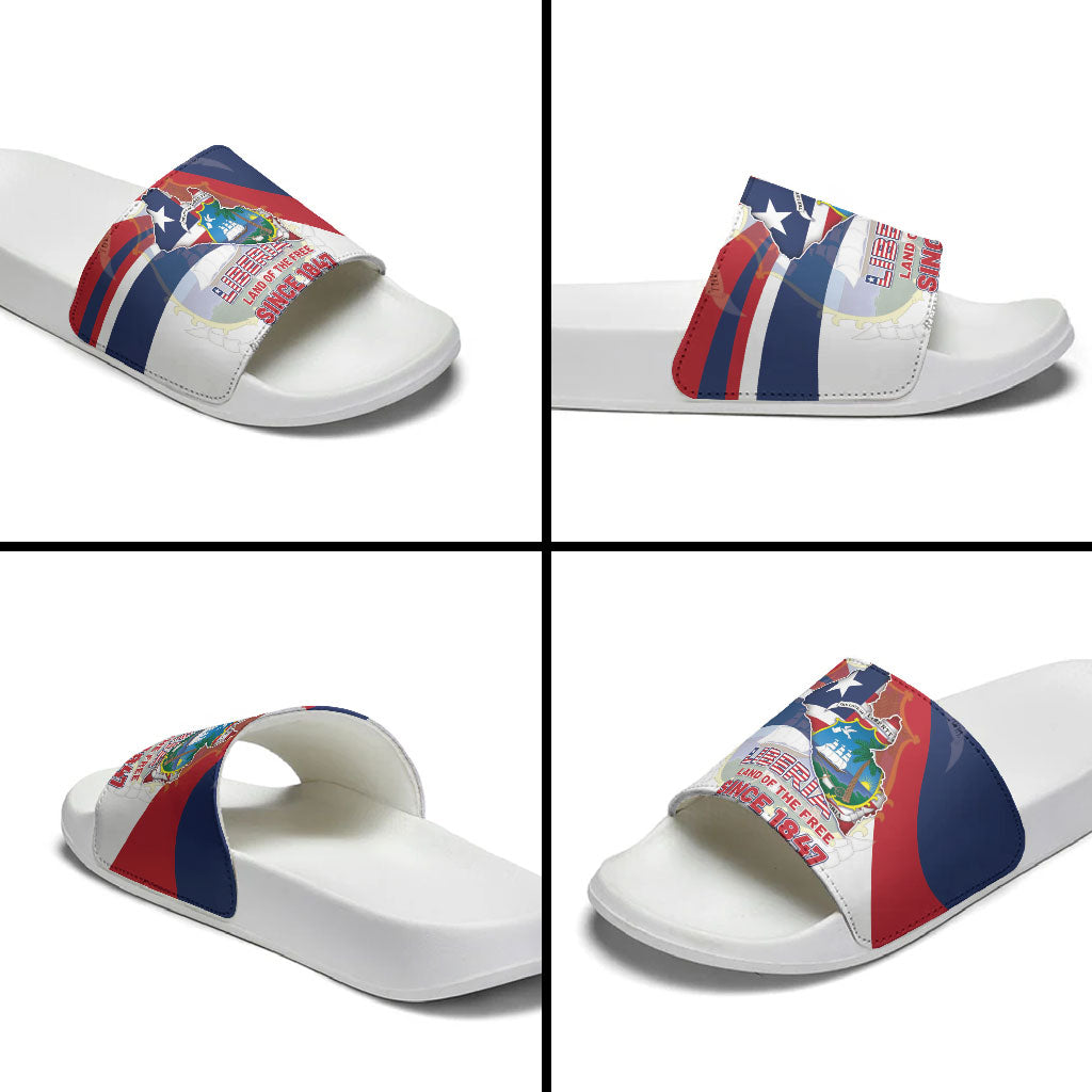 Liberia 1847 Slide Sandals Happy Independence Day