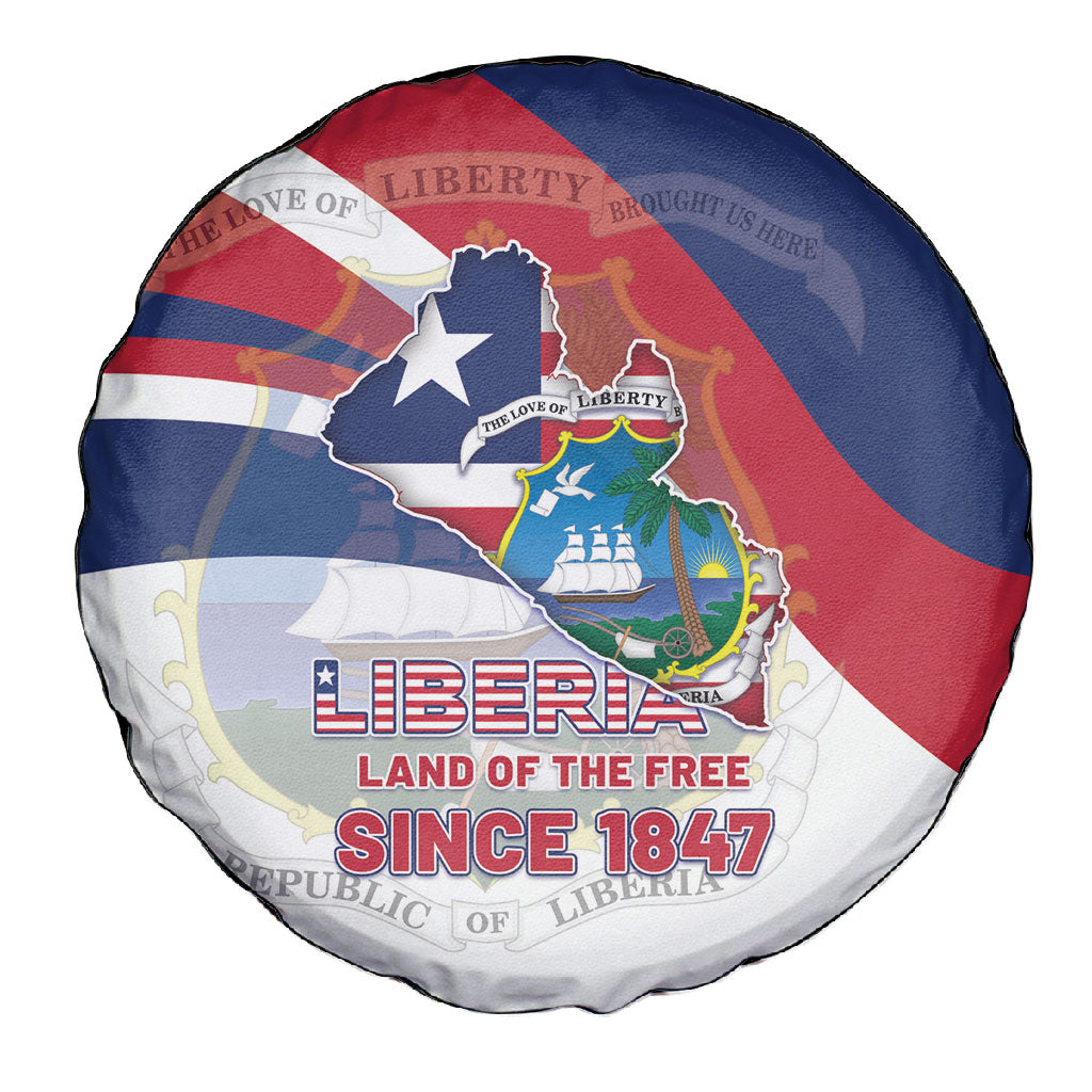 Liberia 1847 Spare Tire Cover Happy Independence Day