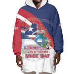 Liberia 1847 Wearable Blanket Hoodie Happy Independence Day