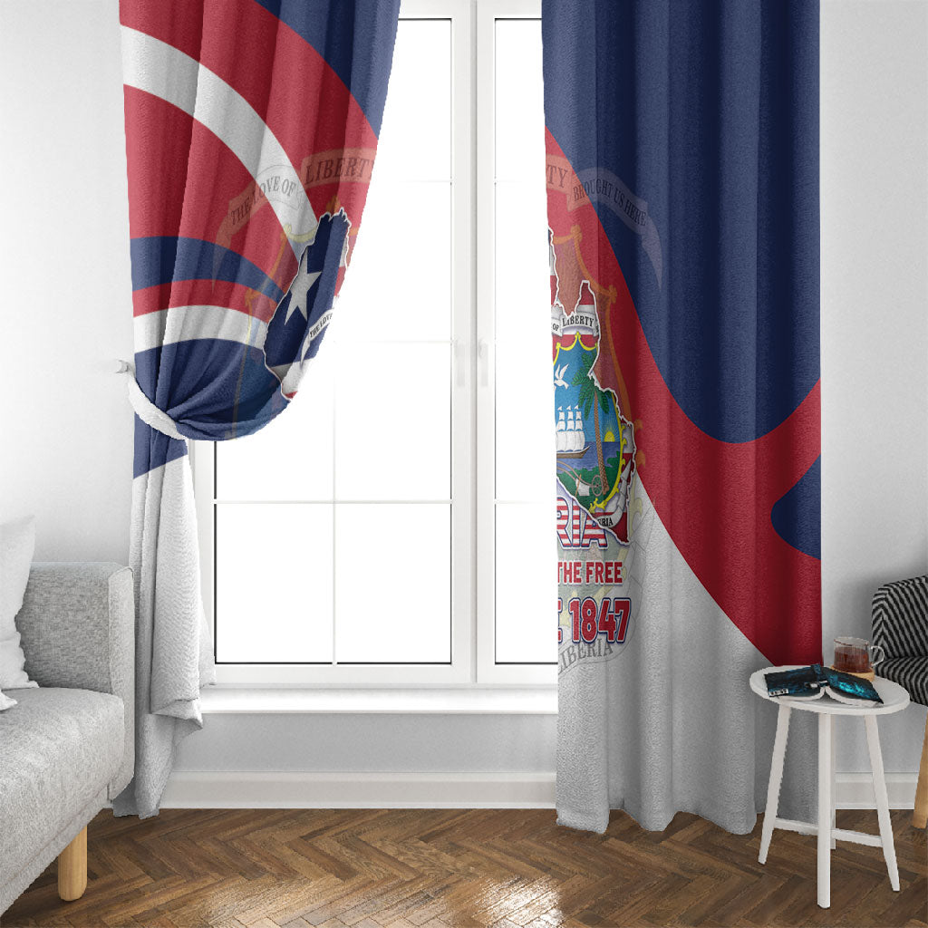 Liberia 1847 Window Curtain Happy Independence Day