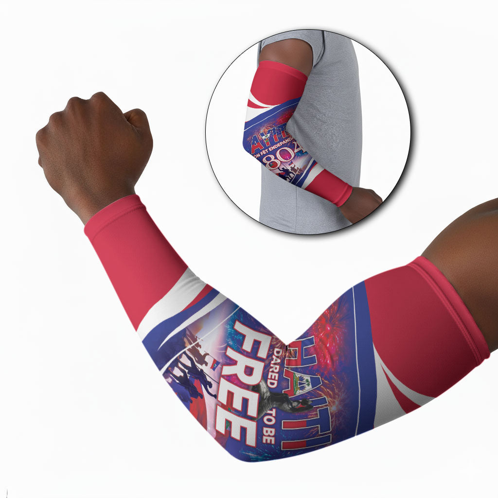 1804 Haiti Independence Arm Sleeves Haitian Pride Patriotic Heritage