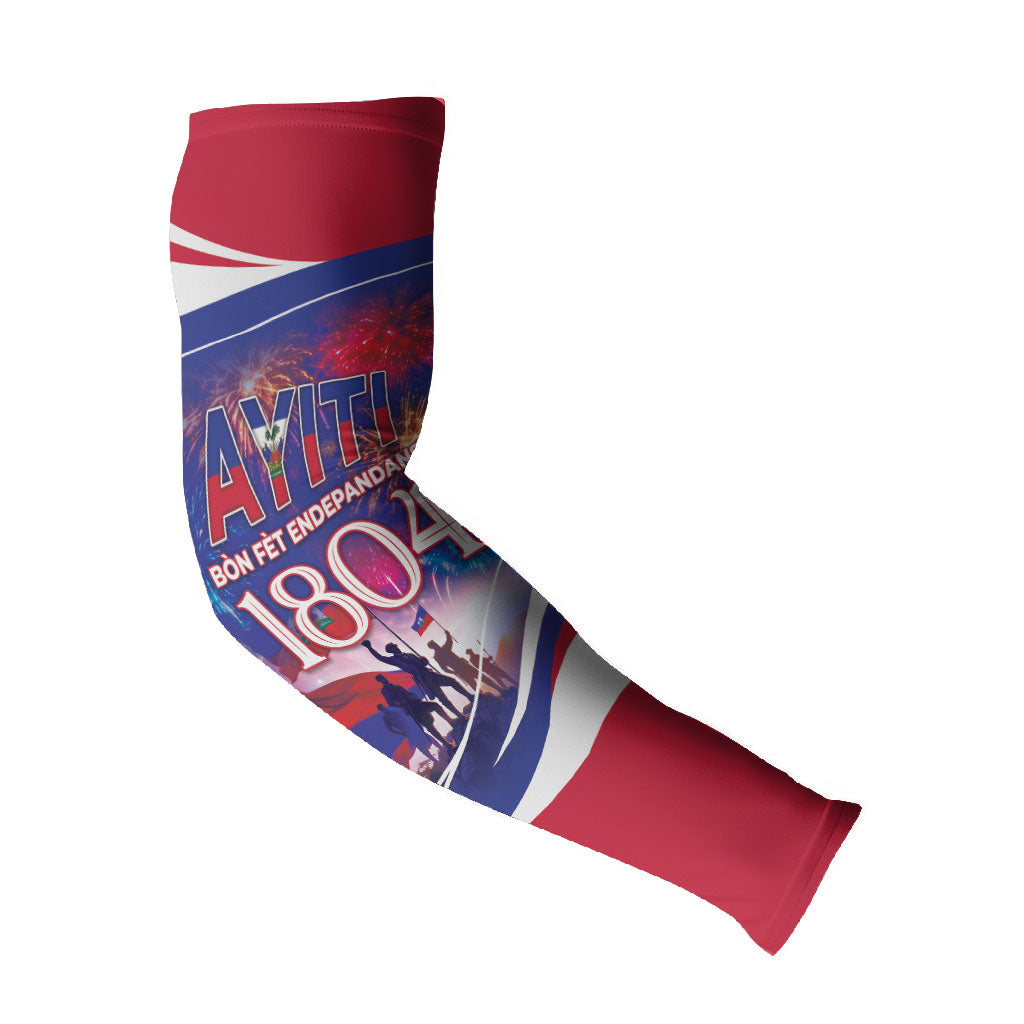 1804 Haiti Independence Arm Sleeves Haitian Pride Patriotic Heritage