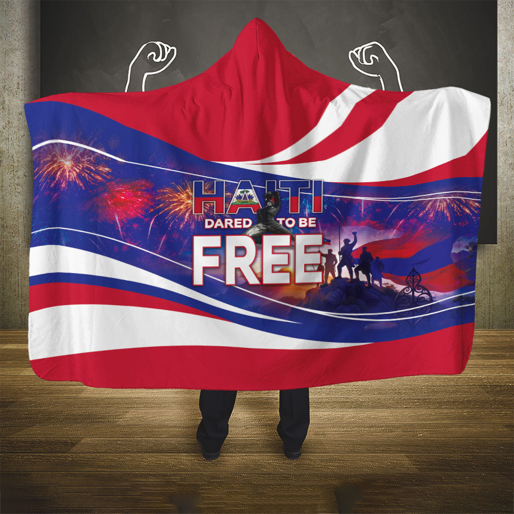1804 Haiti Independence Hooded Blanket Haitian Pride Patriotic Heritage
