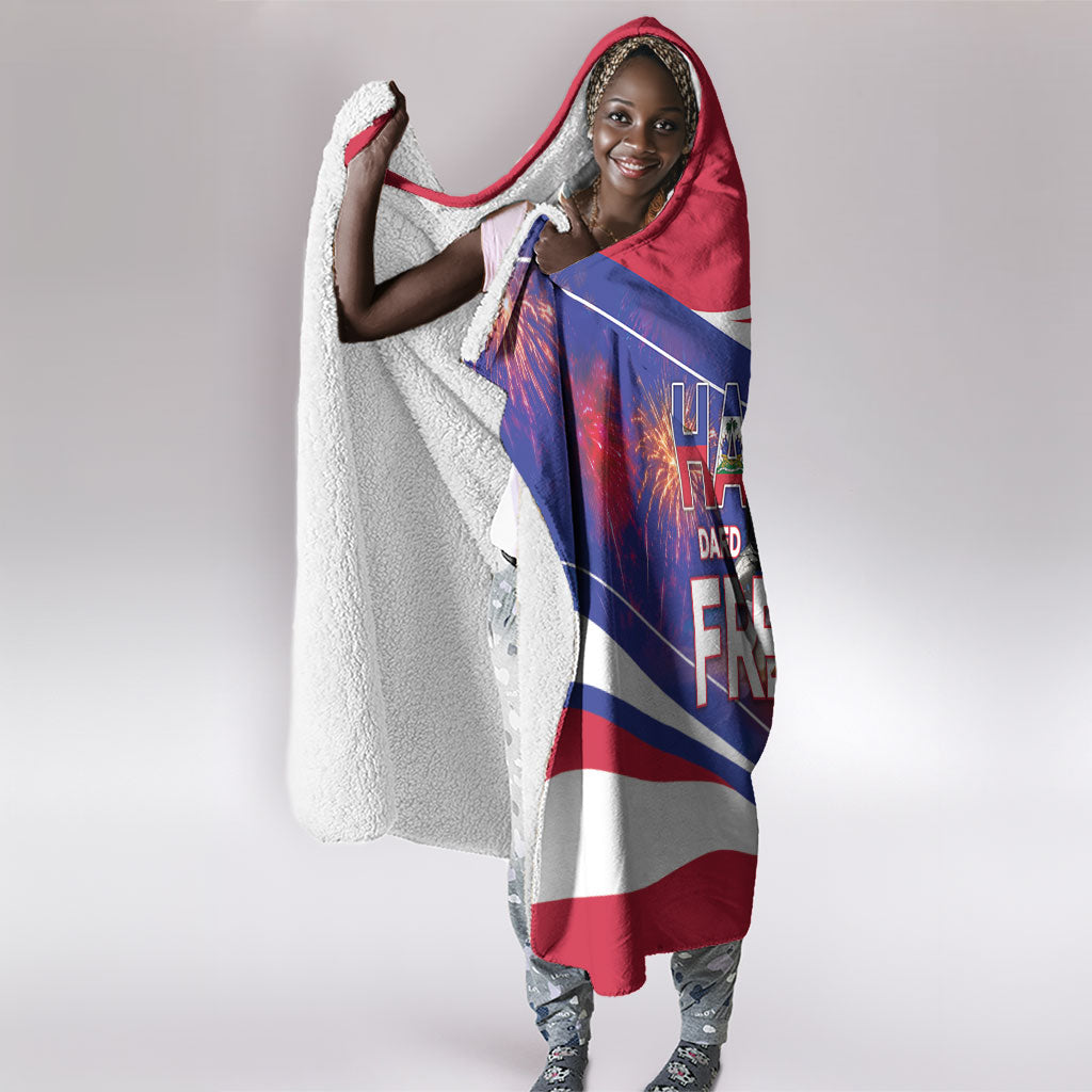 1804 Haiti Independence Hooded Blanket Haitian Pride Patriotic Heritage