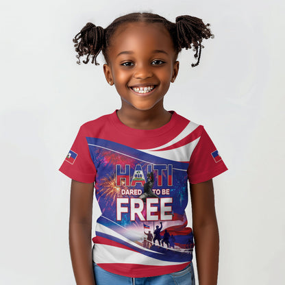 1804 Haiti Independence Kid T shirt Haitian Pride Patriotic Heritage