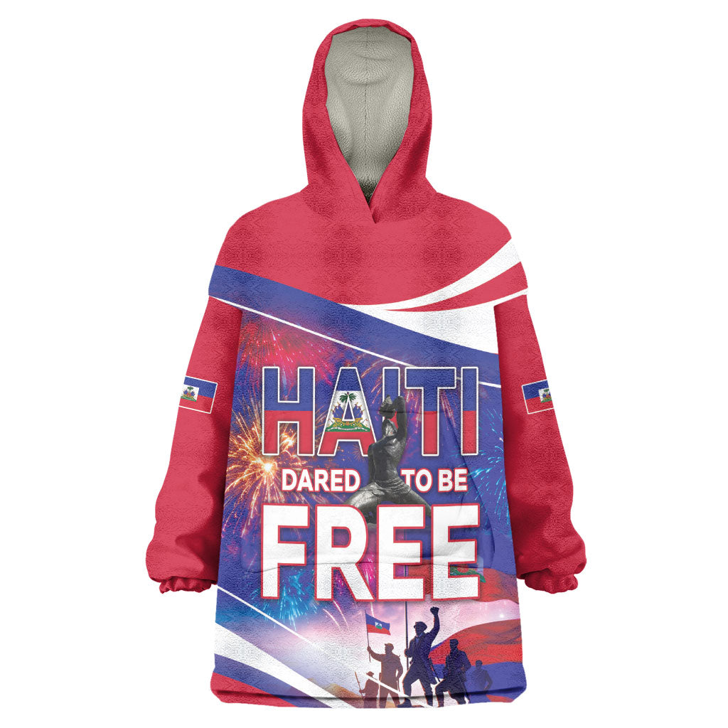 1804 Haiti Independence Kid Wearable Blanket Hoodie Haitian Pride Patriotic Heritage
