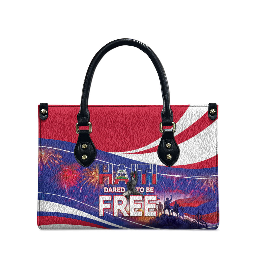 1804 Haiti Independence Leather Bag Haitian Pride Patriotic Heritage