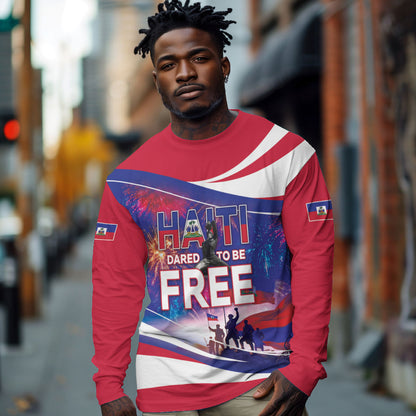 1804 Haiti Independence Long Sleeve Shirt Haitian Pride Patriotic Heritage