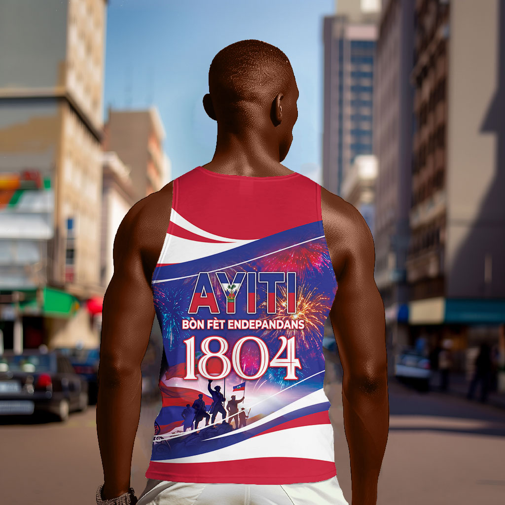 1804 Haiti Independence Men Tank Top Haitian Pride Patriotic Heritage