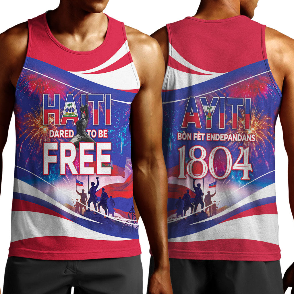 1804 Haiti Independence Men Tank Top Haitian Pride Patriotic Heritage