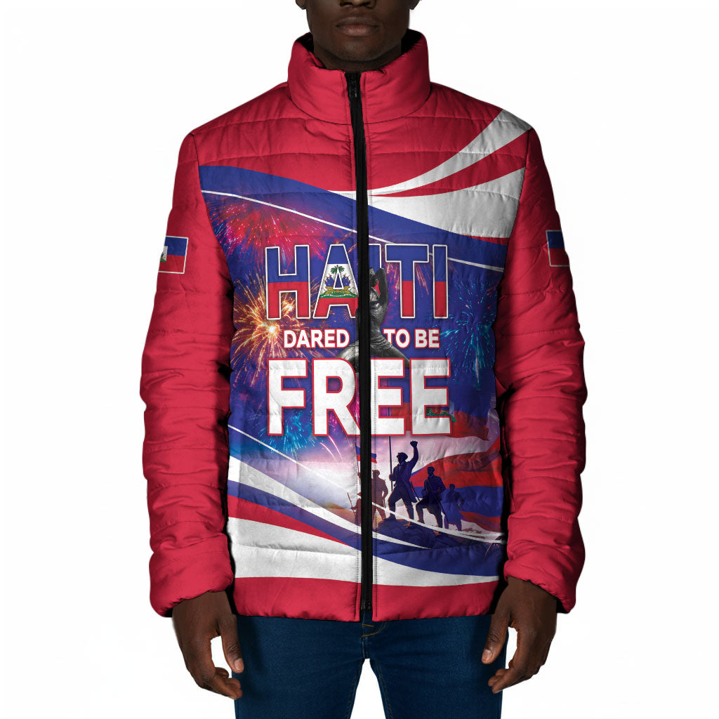 1804 Haiti Independence Padded Jacket Haitian Pride Patriotic Heritage