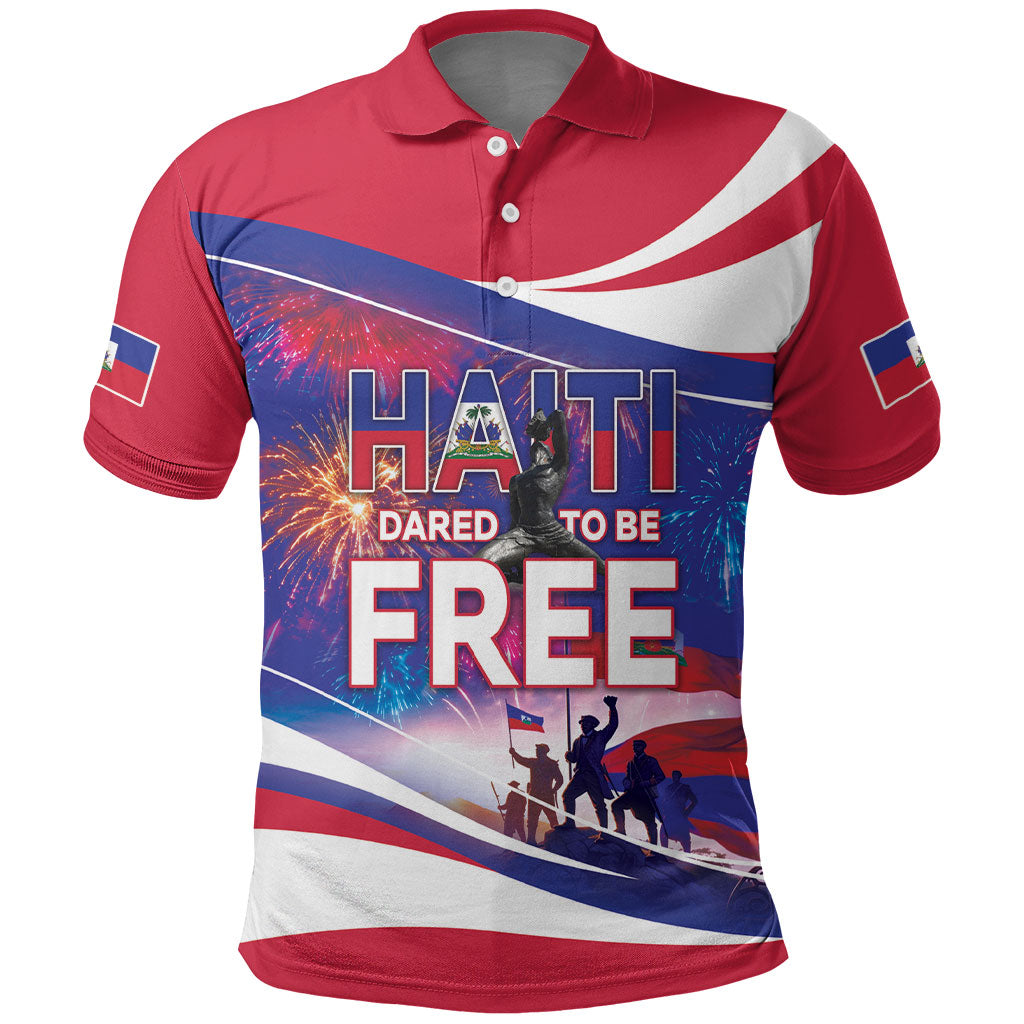 1804 Haiti Independence Polo Shirt Haitian Pride Patriotic Heritage