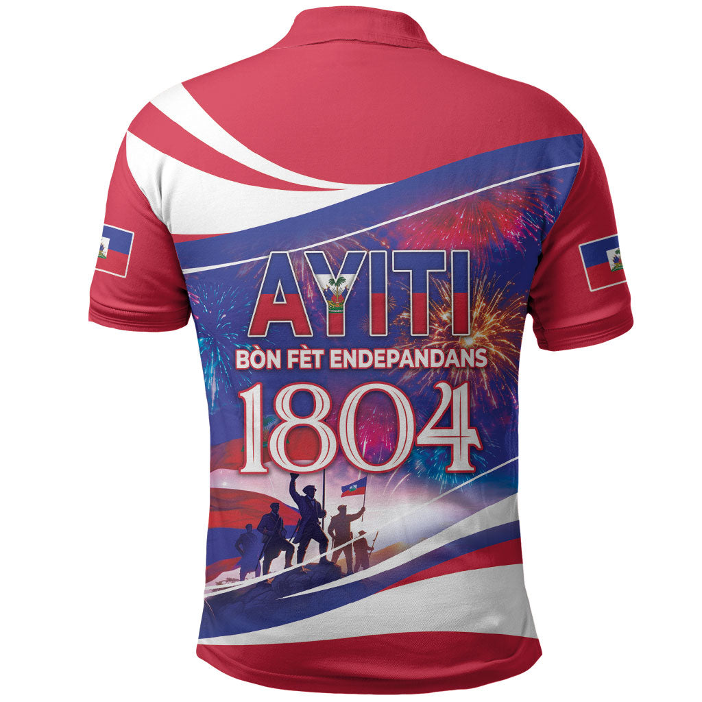 1804 Haiti Independence Polo Shirt Haitian Pride Patriotic Heritage