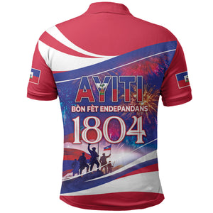 1804 Haiti Independence Polo Shirt Haitian Pride Patriotic Heritage