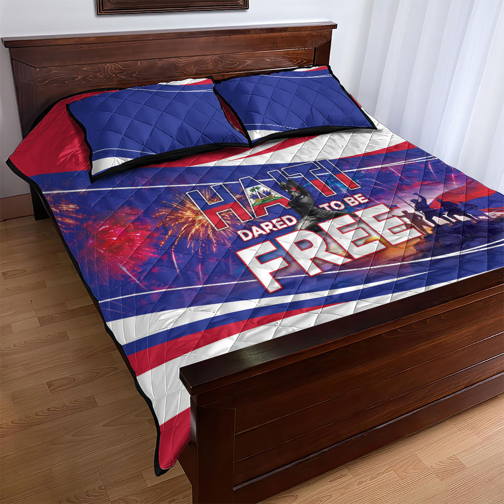 1804 Haiti Independence Quilt Bed Set Haitian Pride Patriotic Heritage