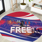1804 Haiti Independence Round Carpet Haitian Pride Patriotic Heritage