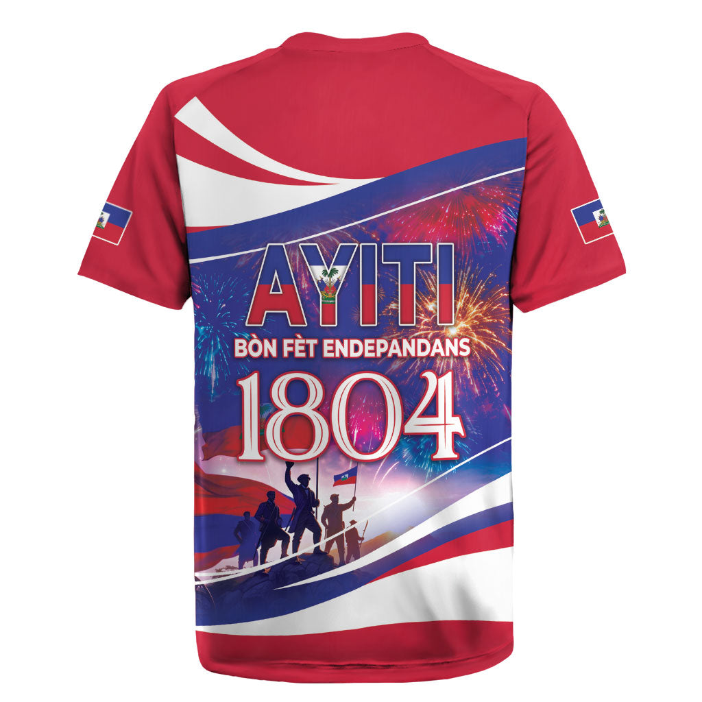 1804 Haiti Independence Rugby Jersey Haitian Pride Patriotic Heritage