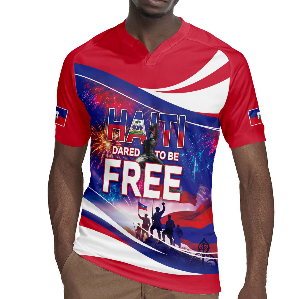 1804 Haiti Independence Rugby Jersey Haitian Pride Patriotic Heritage
