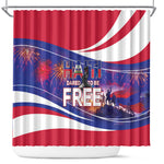 1804 Haiti Independence Shower Curtain Haitian Pride Patriotic Heritage