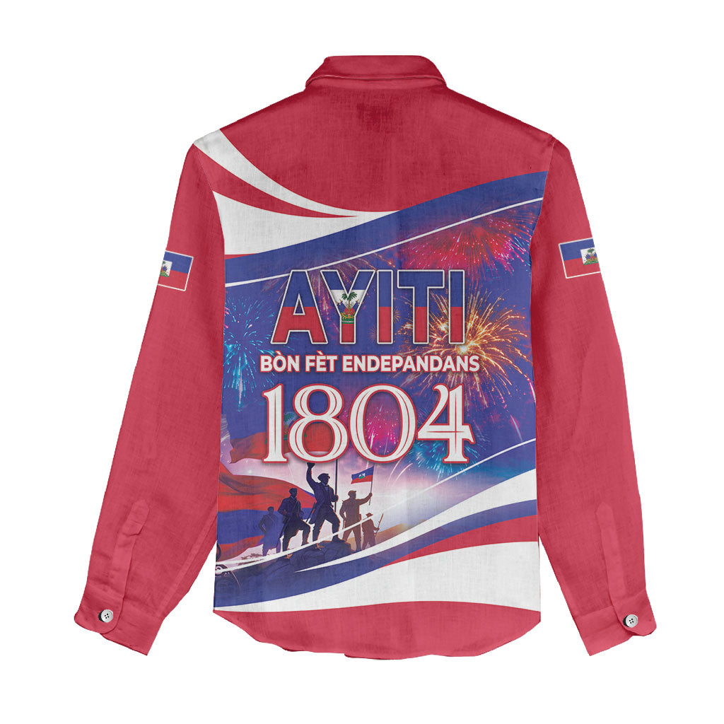 1804 Haiti Independence Women Casual Shirt Haitian Pride Patriotic Heritage