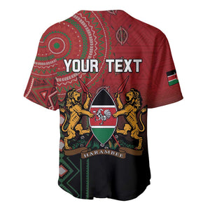 Personalised Kenya Jamhuri Day Baseball Jersey One Nation One Flag One People