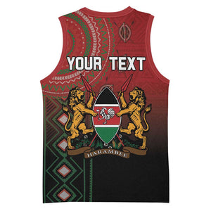Personalised Kenya Jamhuri Day Basketball Jersey One Nation One Flag One People LT05