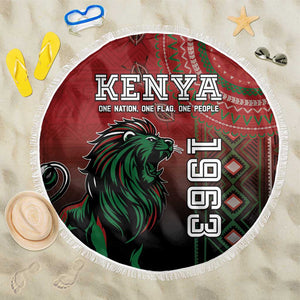 Kenya Jamhuri Day Beach Blanket One Nation One Flag One People