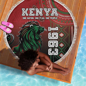 Kenya Jamhuri Day Beach Blanket One Nation One Flag One People