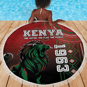 Kenya Jamhuri Day Beach Blanket One Nation One Flag One People