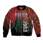 Personalised Kenya Jamhuri Day Bomber Jacket One Nation One Flag One People