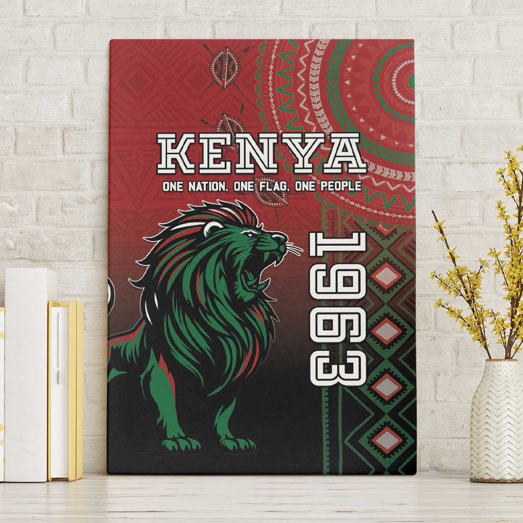 Kenya Jamhuri Day Canvas Wall Art One Nation One Flag One People