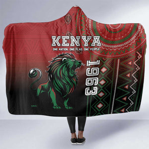 Kenya Jamhuri Day Hooded Blanket One Nation One Flag One People