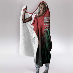 Kenya Jamhuri Day Hooded Blanket One Nation One Flag One People