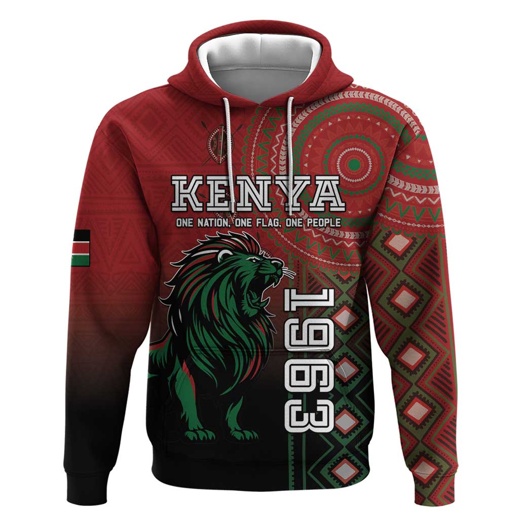 Personalised Kenya Jamhuri Day Hoodie One Nation One Flag One People