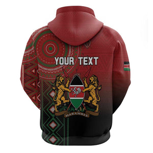 Personalised Kenya Jamhuri Day Hoodie One Nation One Flag One People