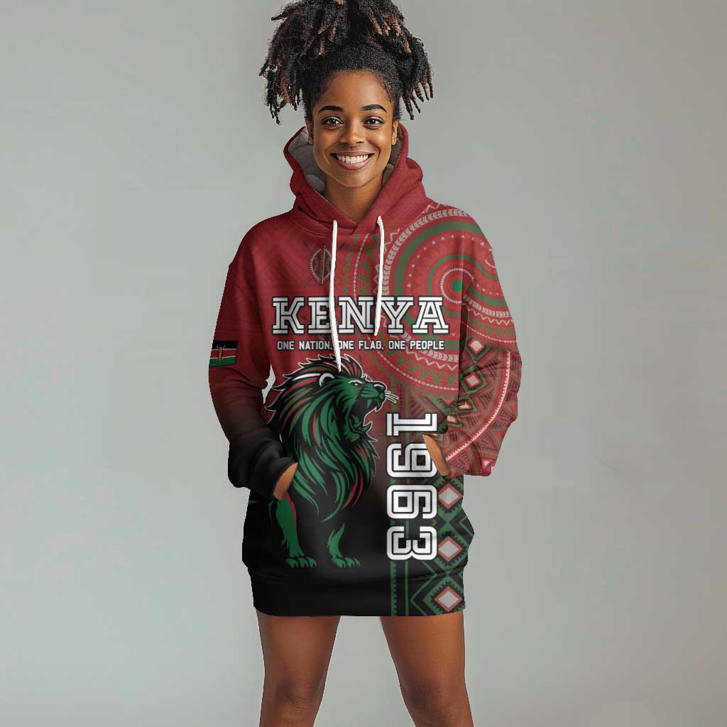 Personalised Kenya Jamhuri Day Hoodie Dress One Nation One Flag One People