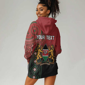 Personalised Kenya Jamhuri Day Hoodie Dress One Nation One Flag One People