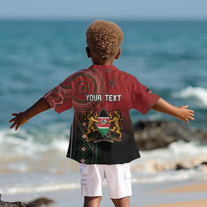 Personalised Kenya Jamhuri Day Kid Hawaiian Shirt One Nation One Flag One People