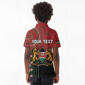 Personalised Kenya Jamhuri Day Kid Polo Shirt One Nation One Flag One People