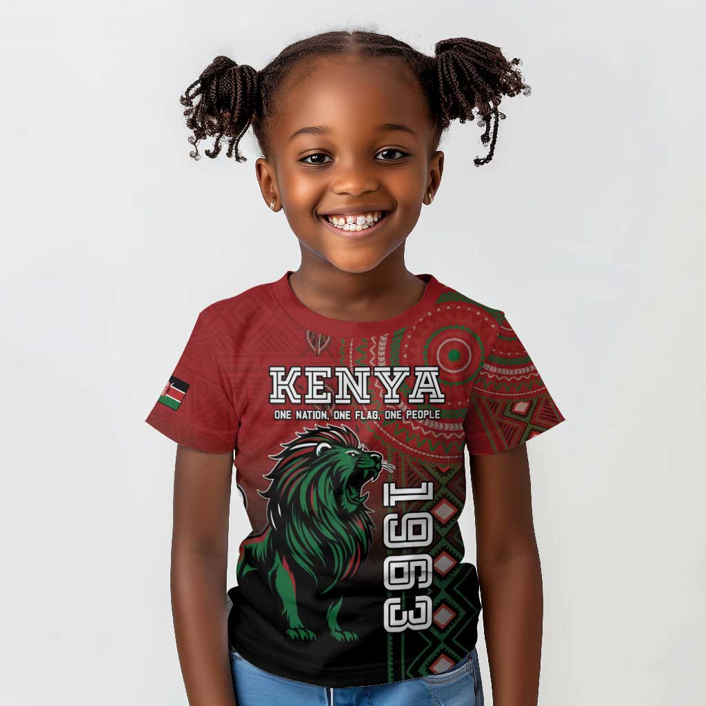 Personalised Kenya Jamhuri Day Kid T shirt One Nation One Flag One People