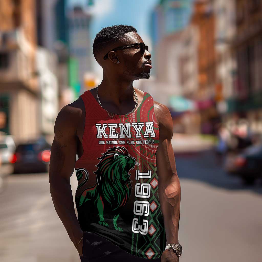 Personalised Kenya Jamhuri Day Men Tank Top One Nation One Flag One People