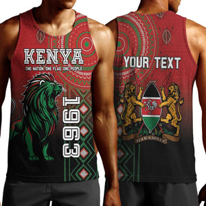 Personalised Kenya Jamhuri Day Men Tank Top One Nation One Flag One People