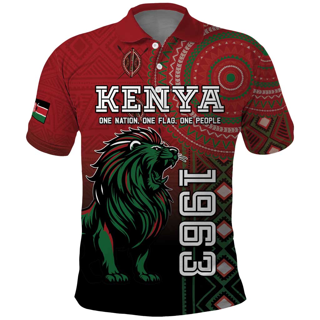 Personalised Kenya Jamhuri Day Polo Shirt One Nation One Flag One People