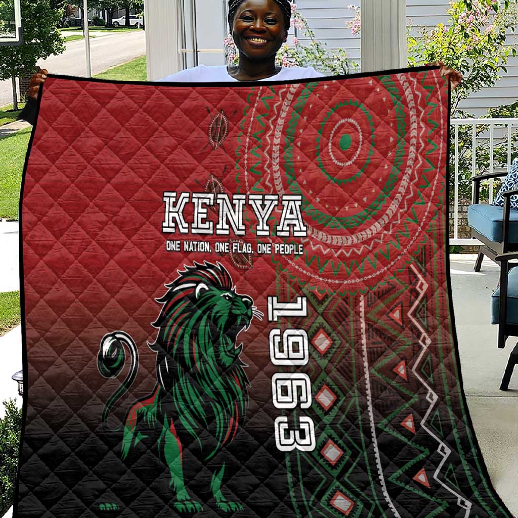 Kenya Jamhuri Day Quilt One Nation One Flag One People